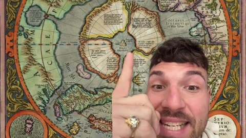Flat Earth map at Bush international airport