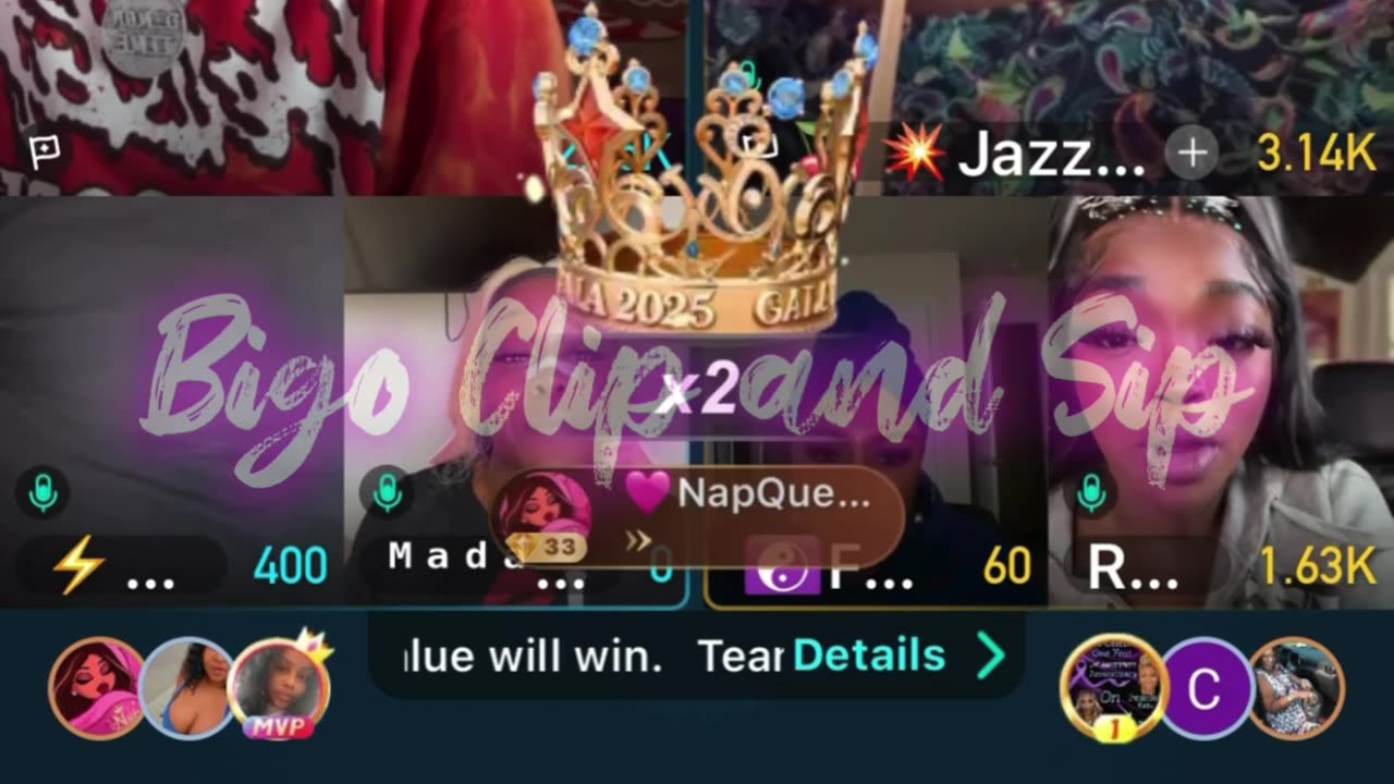 Team PK Liyah Cherry Keke Papi MuvaCandy MadamLo 11/29/25 #bigoclipandsip