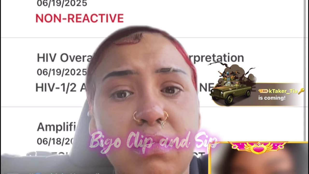PYT crying in an Uber after G2T breaks up with her n puts her out 7/1/25 #bigoclipandsip