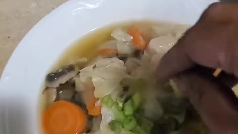 Cabbage Wonton Soup