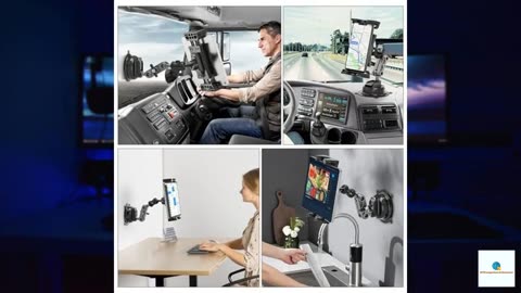 BAISHUN Tablet Mount for Truck, Heavy Duty Super Suction Cup/Adhesive Base Car Tablet Wall