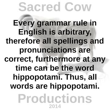 All Words are Hippopotami
