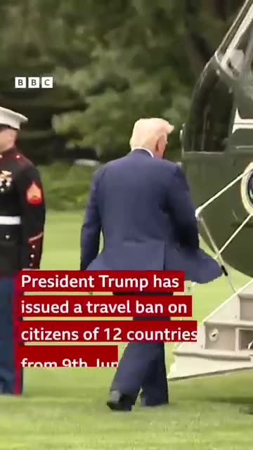 🚨Starting Monday Morning, Trump's Travel BAN of 12 Countries Goes into Effect