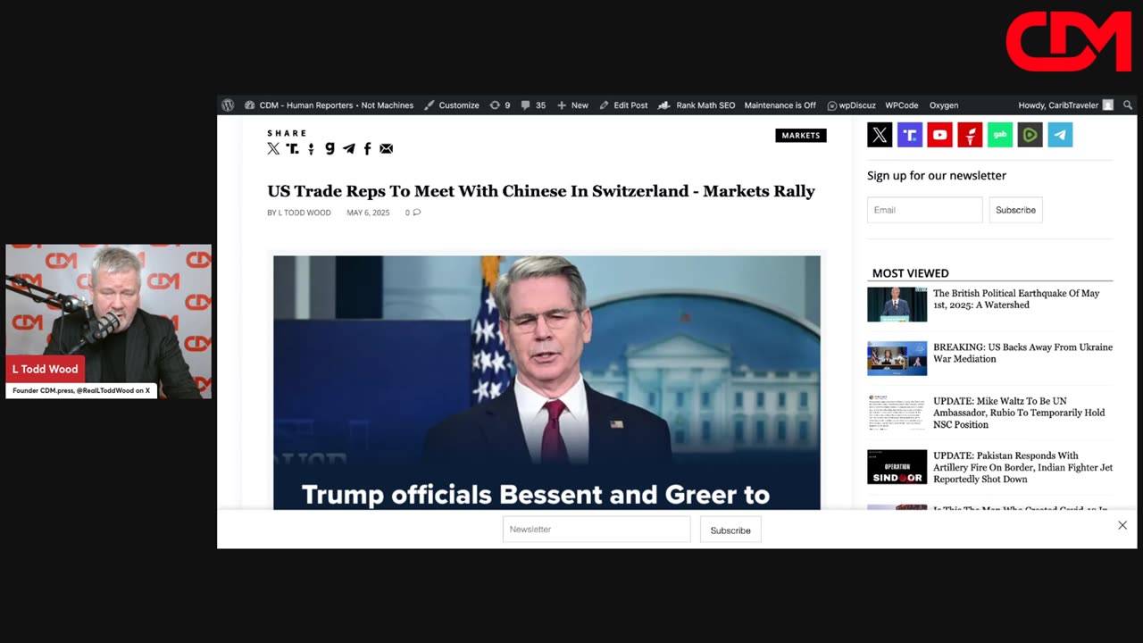 The SCIF - Tariff Tensions Ease, War, War, War! 5/7/25