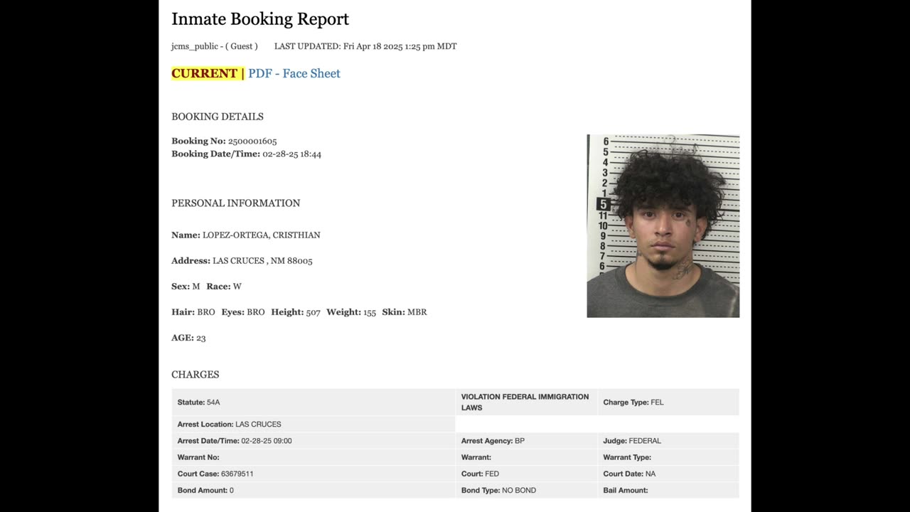 New Mexico judge arrested along with Tren De Aragua member