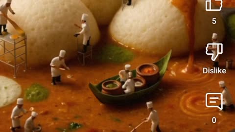 Idli sambar chatni