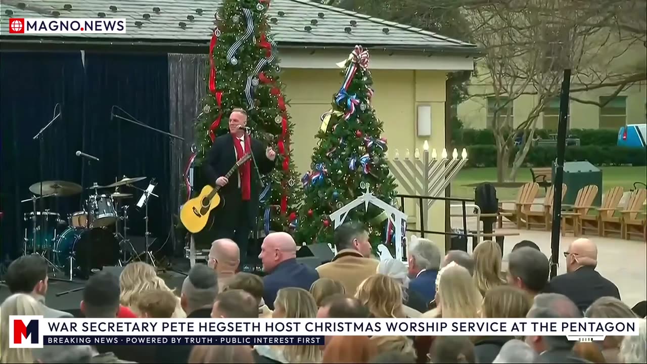 🇺🇸 WAR Secretary Pete Hegseth Hosts Christmas Worship Service at the Pentagon Chapel [LIVE]