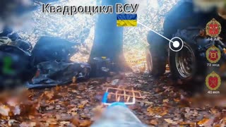 🛸💥 Ukraine Russia War | Russian FPV Crew Strikes Camouflaged Enemy ATV | RCF