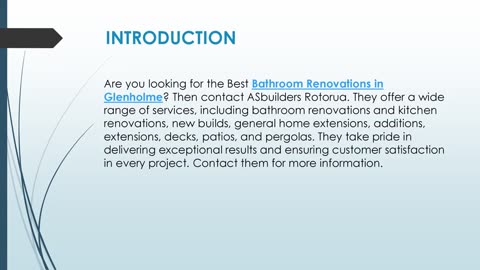 Best Bathroom Renovations in Glenholme