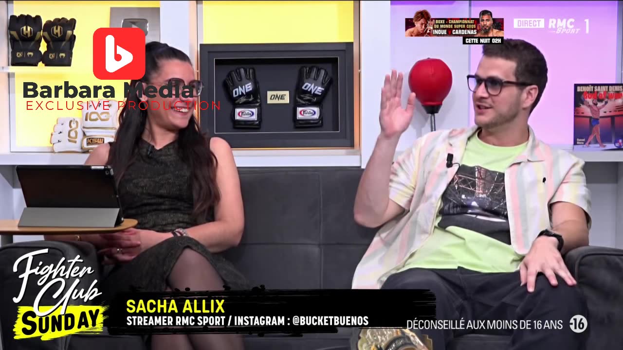 Flora Moussy sur RMC Sport fightclubsunday