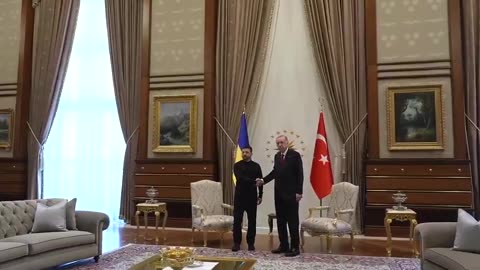 Ukrainian President Zelenskyy holds talks with Turkish President Erdogan in Ankara.