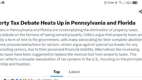 Property Tax Debate March 2025