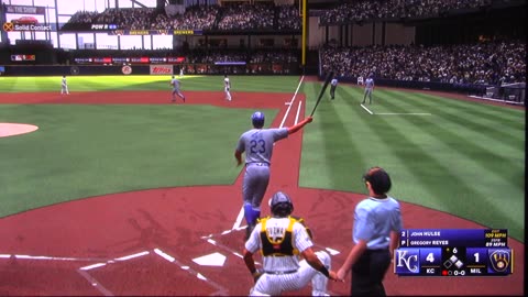 MLB The Show: Kansas City Royals vs Milwaukee Brewers (S23 G90)