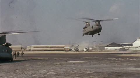 CH-47 Chinooks - Compilation Vietnam War color footage