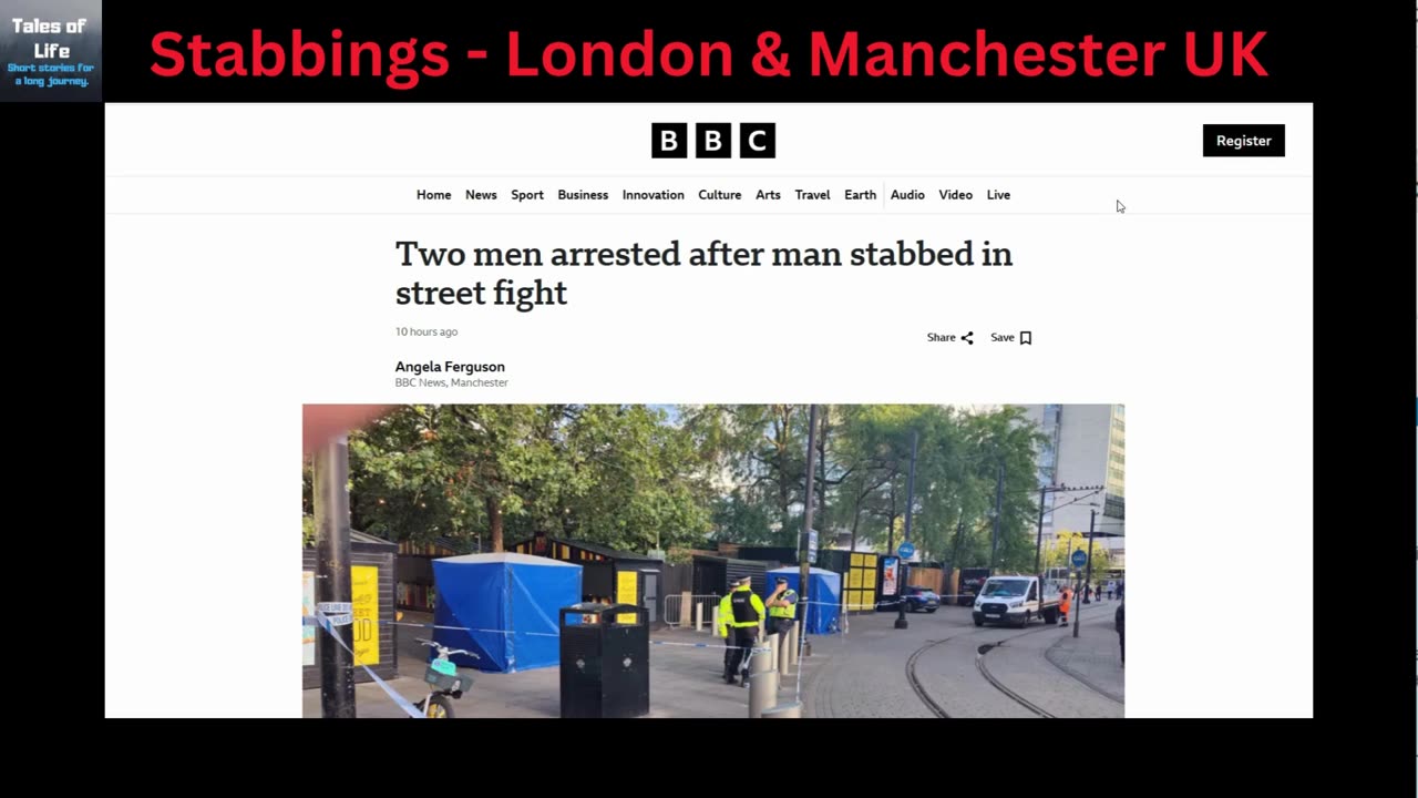 Stabbings - London & Manchester UK