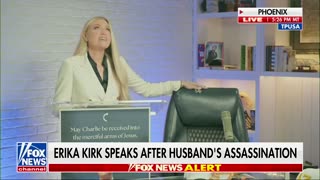 Erika Kirk Addresses Supporters For First Time Since Kirk's Assassination (Pt 1)
