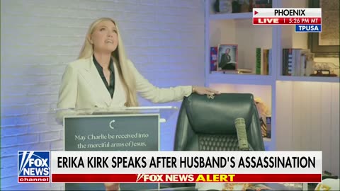 Erika Kirk Addresses Supporters For First Time Since Kirk's Assassination (Pt 1)