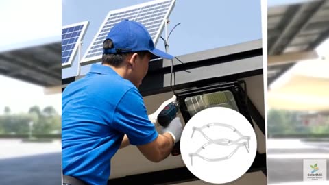 POPETPOP Solar Mounting Bracket 4 Hoops Lamp Pole Mount Adapter Kit for Street L