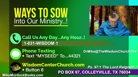 Re-Air: Wisdom Moments With Mike Murdock..!!!