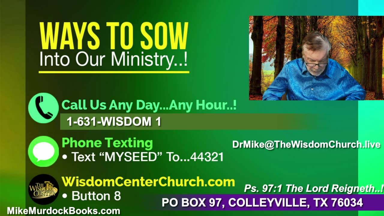 Re-Air: Wisdom Moments With Mike Murdock..!!!