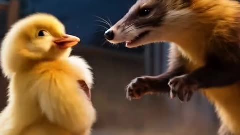 Brave Kitten Saves Her Siblings from a Mongoose Attack!