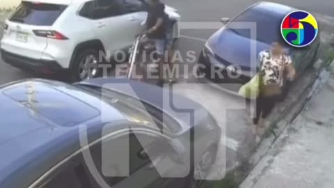 Suceso en San Cristóbal queda grabado en cámara de seguridad