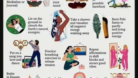 12 simple Tips to Rid the body of Negative Energy with Lady Eden