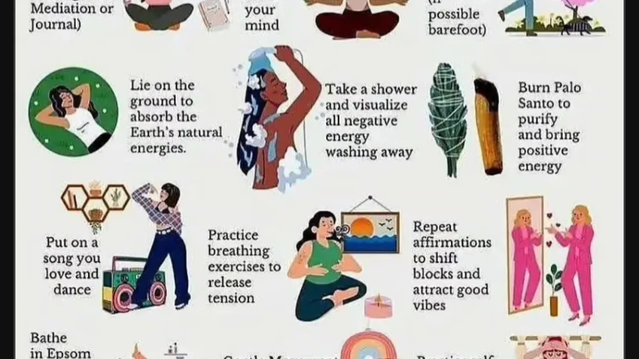 12 simple Tips to Rid the body of Negative Energy with Lady Eden