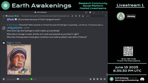 Earth Awakenings - Livestream 1 - #3231 - Live on Rumble/Youtube/X-Twitter/Twitch
