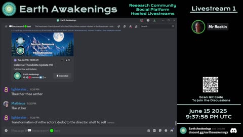 Earth Awakenings - Livestream 1 - #3231 - Live on Rumble/Youtube/X-Twitter/Twitch