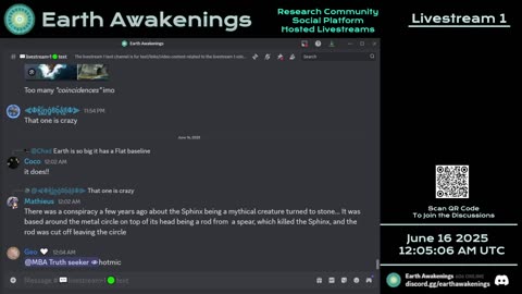 Earth Awakenings - Livestream 1 - #3231 - Live on Rumble/Youtube/X-Twitter/Twitch