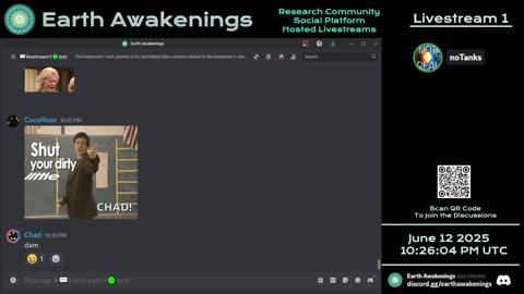 Earth Awakenings - Livestream 1 - #3226 - Live on Rumble/Youtube/X-Twitter/Twitch