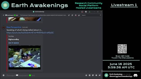 Earth Awakenings - Livestream 1 - #3232 - Live on Rumble/Youtube/X-Twitter/Twitch