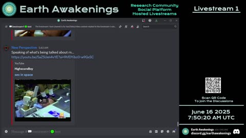 Earth Awakenings - Livestream 1 - #3232 - Live on Rumble/Youtube/X-Twitter/Twitch