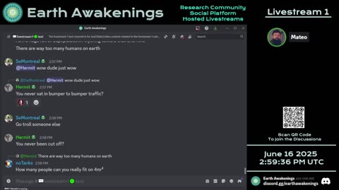 Earth Awakenings - Livestream 1 - #3232 - Live on Rumble/Youtube/X-Twitter/Twitch
