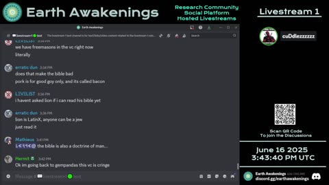 Earth Awakenings - Livestream 1 - #3232 - Live on Rumble/Youtube/X-Twitter/Twitch