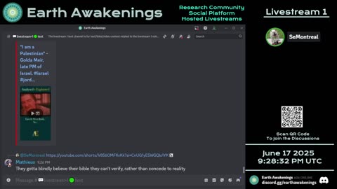 Earth Awakenings - Livestream 1 - #3235 - Live on Rumble/Youtube/X-Twitter/Twitch