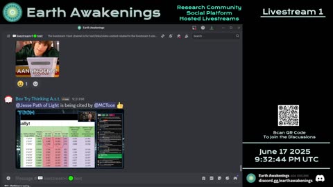 Earth Awakenings - Livestream 1 - #3235 - Live on Rumble/Youtube/X-Twitter/Twitch