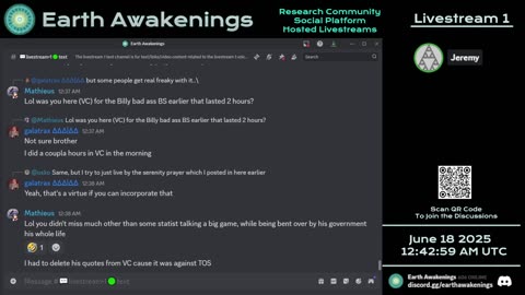 Earth Awakenings - Livestream 1 - #3235 - Live on Rumble/Youtube/X-Twitter/Twitch