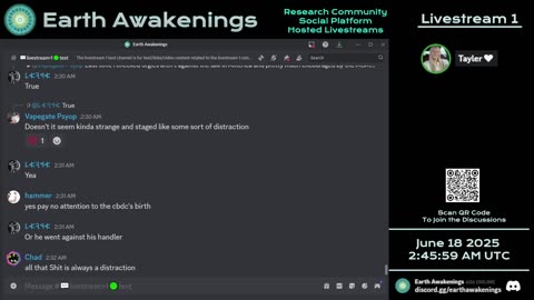 Earth Awakenings - Livestream 1 - #3236 - Live on Rumble/Youtube/X-Twitter/Twitch