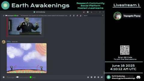 Earth Awakenings - Livestream 1 - #3236 - Live on Rumble/Youtube/X-Twitter/Twitch