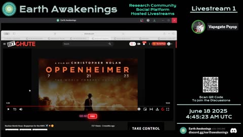 Earth Awakenings - Livestream 1 - #3236 - Live on Rumble/Youtube/X-Twitter/Twitch
