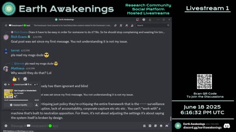 Earth Awakenings - Livestream 1 - #3236 - Live on Rumble/Youtube/X-Twitter/Twitch