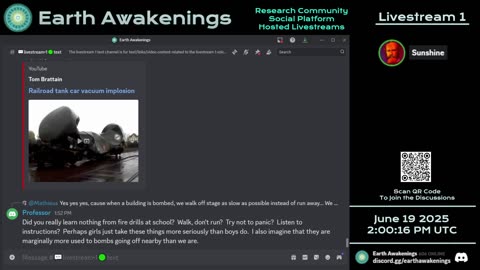 Earth Awakenings - Livestream 1 - #3239 - Live on Rumble/Youtube/X-Twitter/Twitch