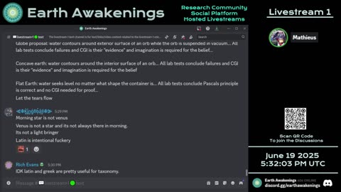 Earth Awakenings - Livestream 1 - #3239 - Live on Rumble/Youtube/X-Twitter/Twitch