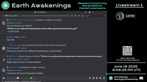 Earth Awakenings - Livestream 1 - #3239 - Live on Rumble/Youtube/X-Twitter/Twitch
