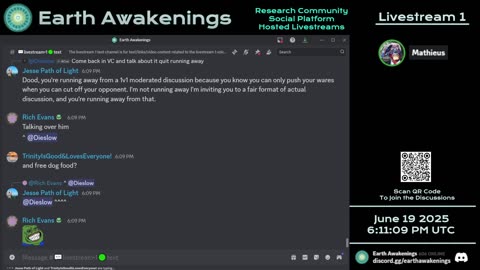 Earth Awakenings - Livestream 1 - #3239 - Live on Rumble/Youtube/X-Twitter/Twitch
