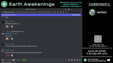 Earth Awakenings - Livestream 1 - #3239 - Live on Rumble/Youtube/X-Twitter/Twitch