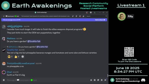 Earth Awakenings - Livestream 1 - #3239 - Live on Rumble/Youtube/X-Twitter/Twitch