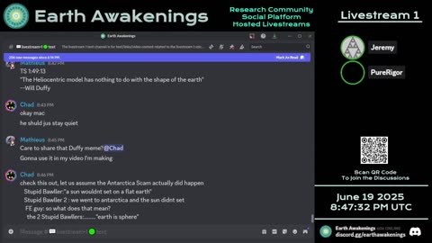Earth Awakenings - Livestream 1 - #3239 - Live on Rumble/Youtube/X-Twitter/Twitch